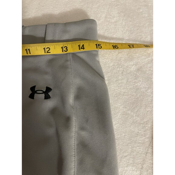 Under Armour Youth Boys/Girls Baseball/Softball Pants XL. Elastic Bottom. Gray - Picture 8 of 11